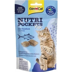 GIMCAT NUTRI POCKETS 60g FISH TUŃCZYK